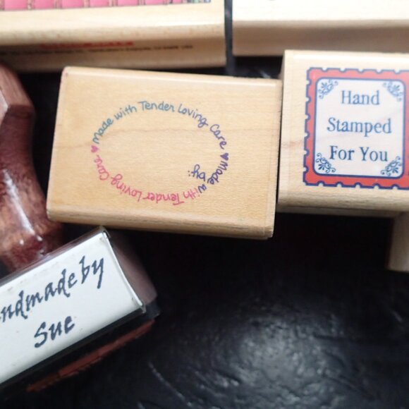 Handmade, From, Made with Love, etc Lot of 11 Stampers - Picture 3 of 5